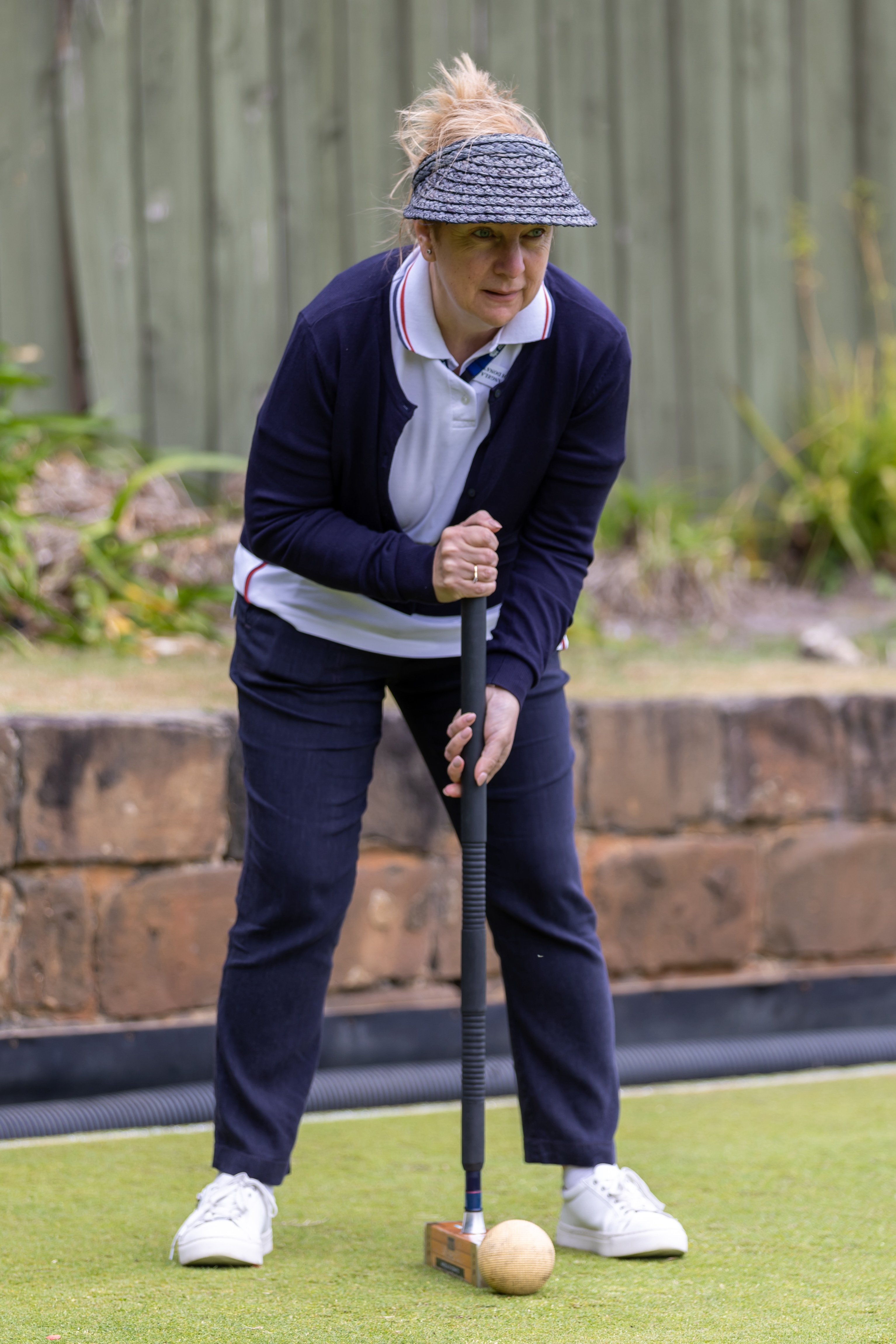 Angela Di Donato playing Croquet